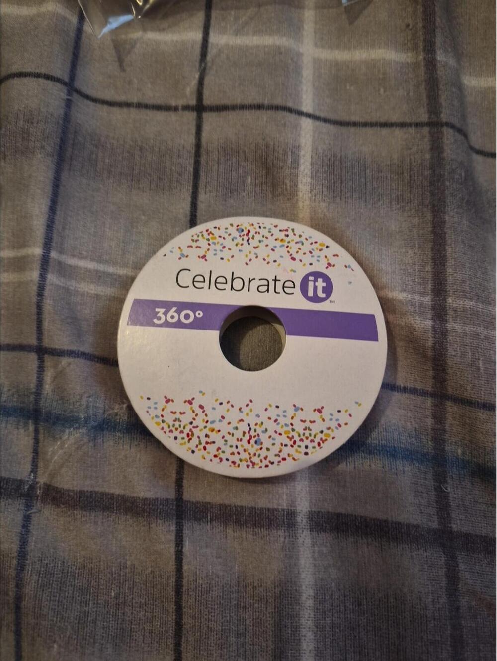 Celebrate It 360 Ribbon Orange 3/8" x 10 Yards Polyester 139275